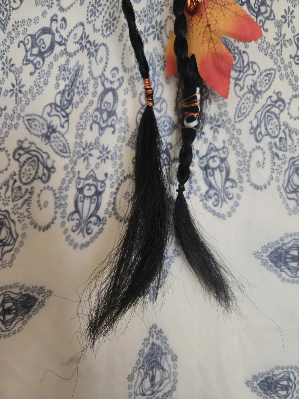 4/$15 Boho Braids Extensions Floral Hair Wrap Ponytail Leaves, Flowers, Feathers